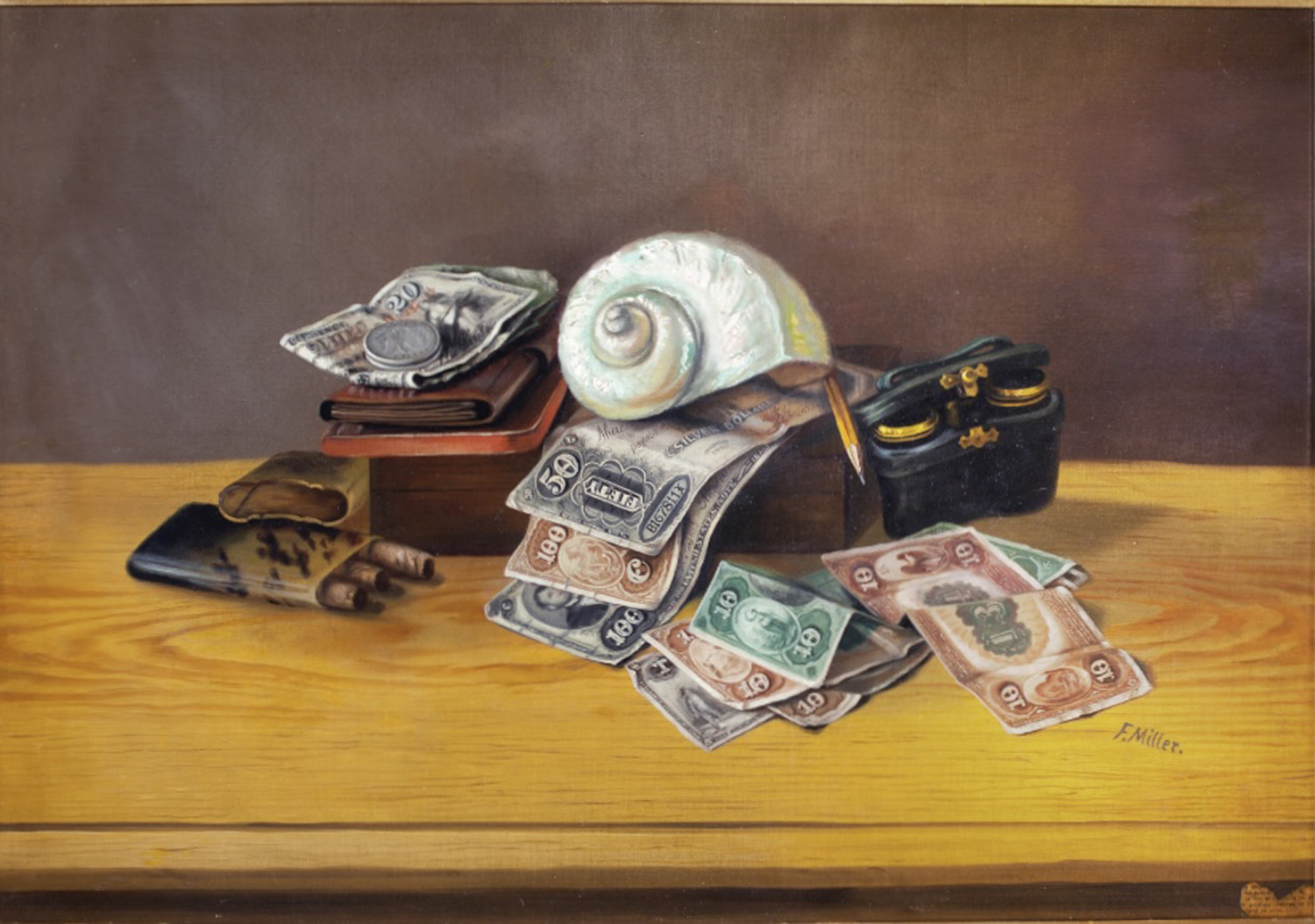 Money, Seashell and Cigars