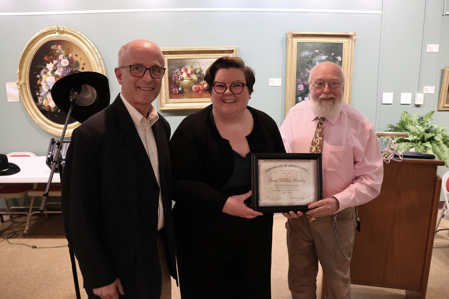Sara Ousby was recognized for her service on the Board of Governors.
