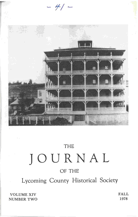The Journal of the Lycoming County Historical Society, 1978 Fall