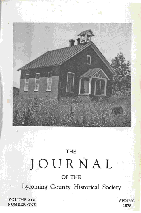 The Journal of the Lycoming County Historical Society, 1978 Spring