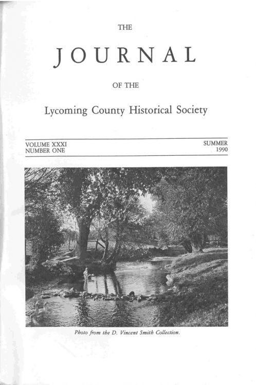 The Journal of the Lycoming County Historical Society, 1990 Summer