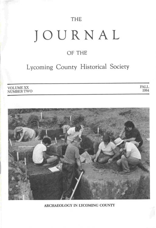 The Journal of the Lycoming County Historical Society, 1984 Fall