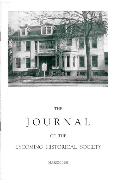 The Journal of the Lycoming County Historical Society, 1956 March