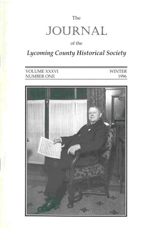 The Journal of the Lycoming County Historical Society, 1996 Winter