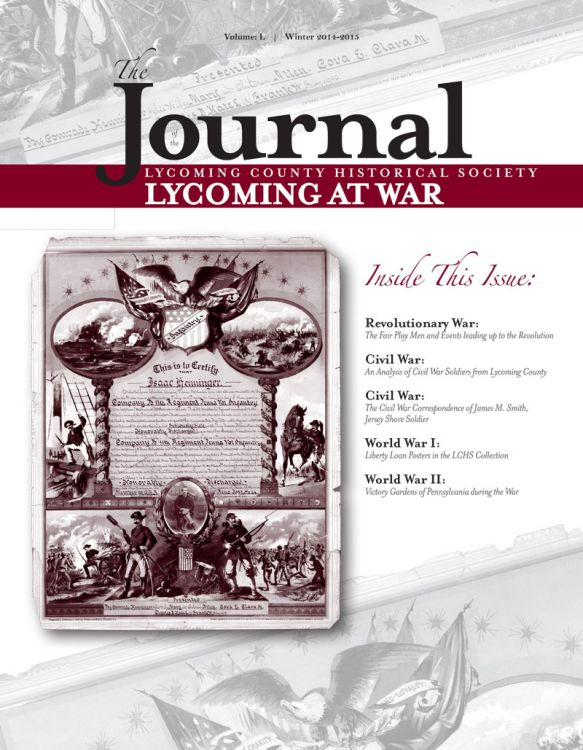 The Journal of the Lycoming County Historical Society, 2014-15 Winter