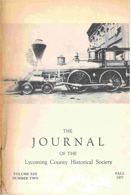 The Journal of the Lycoming County Historical Society, 1977 Fall