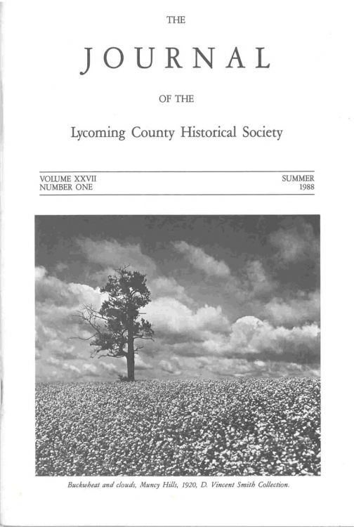 The Journal of the Lycoming County Historical Society, 1988 Summer