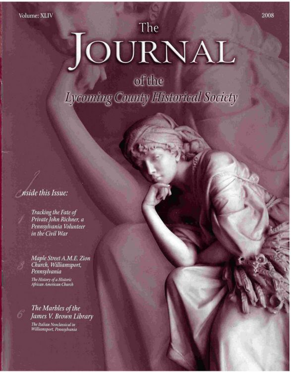 The Journal of the Lycoming County Historical Society, 2008