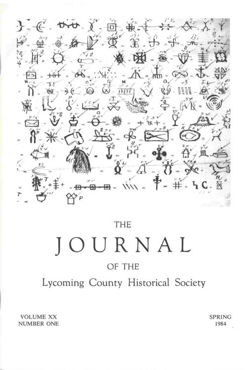 The Journal of the Lycoming County Historical Society, 1984 Spring