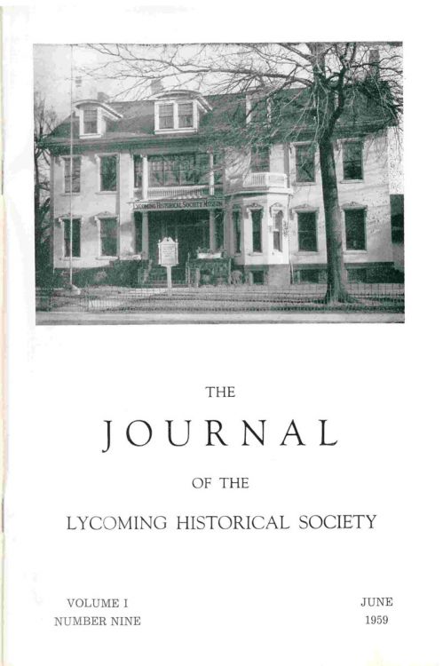 The Journal of the Lycoming County Historical Society, 1959 June