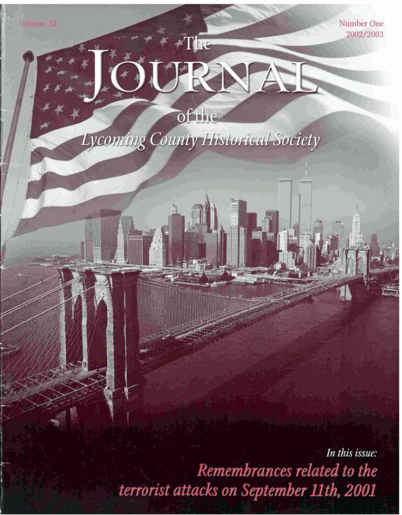The Journal of the Lycoming County Historical Society, 2002-03